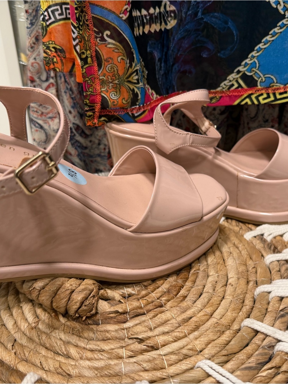 Steve Madden Blush Platform Wedge Sandals
